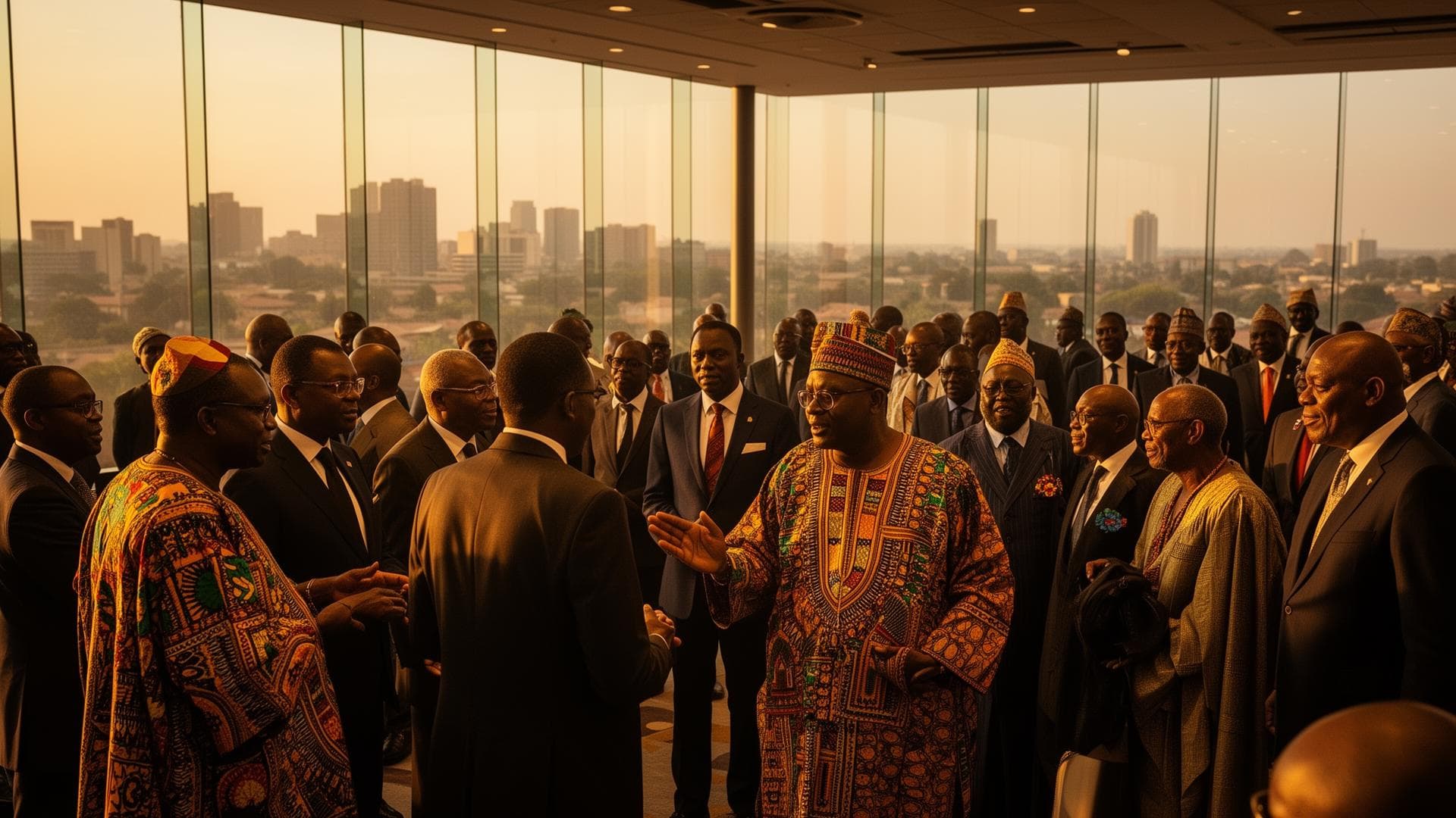 African leaders in dialogue